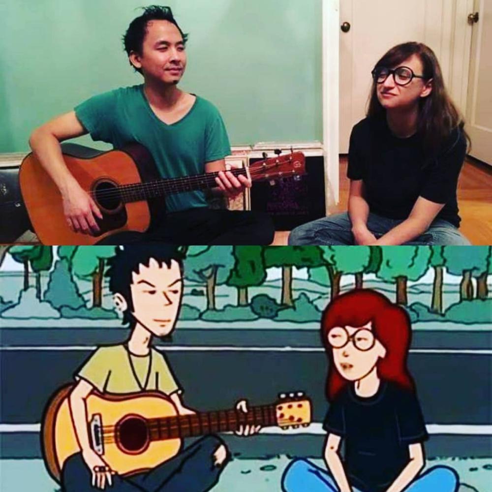 Daria and trent matching couple halloween costumes 