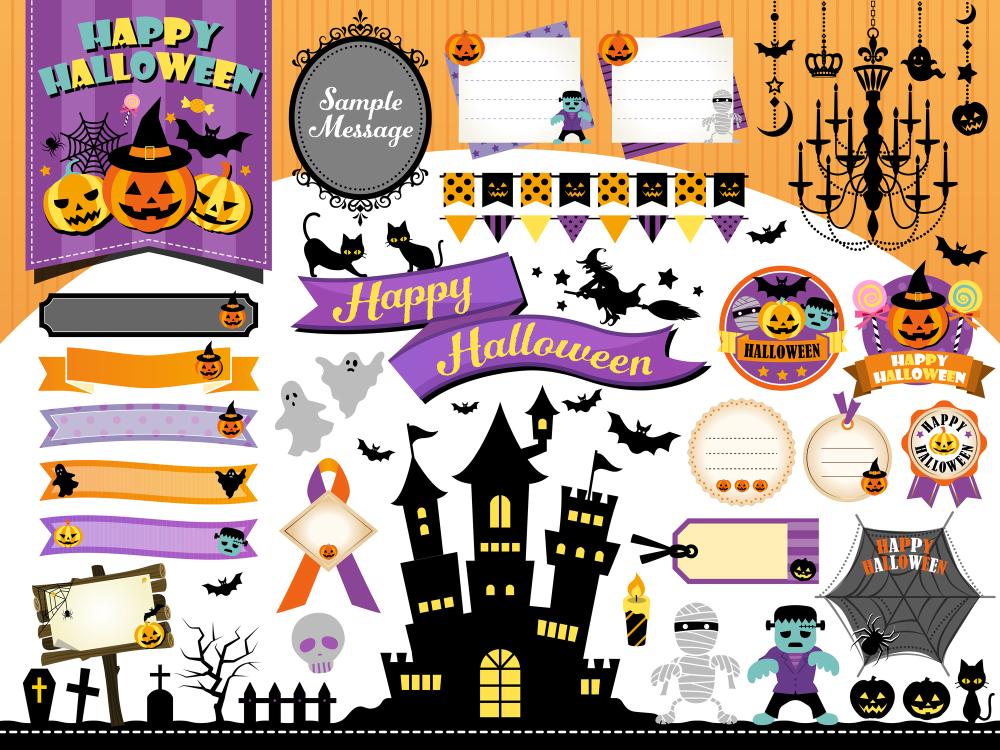 Halloween witch decor wall stickers