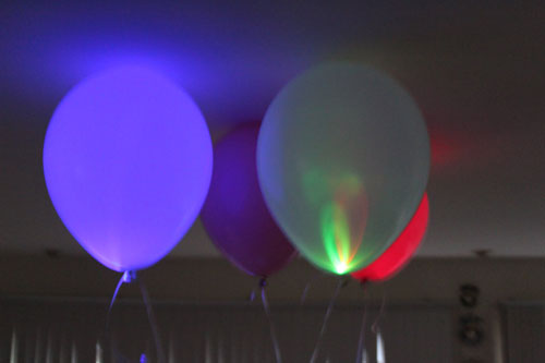 Light up balloons