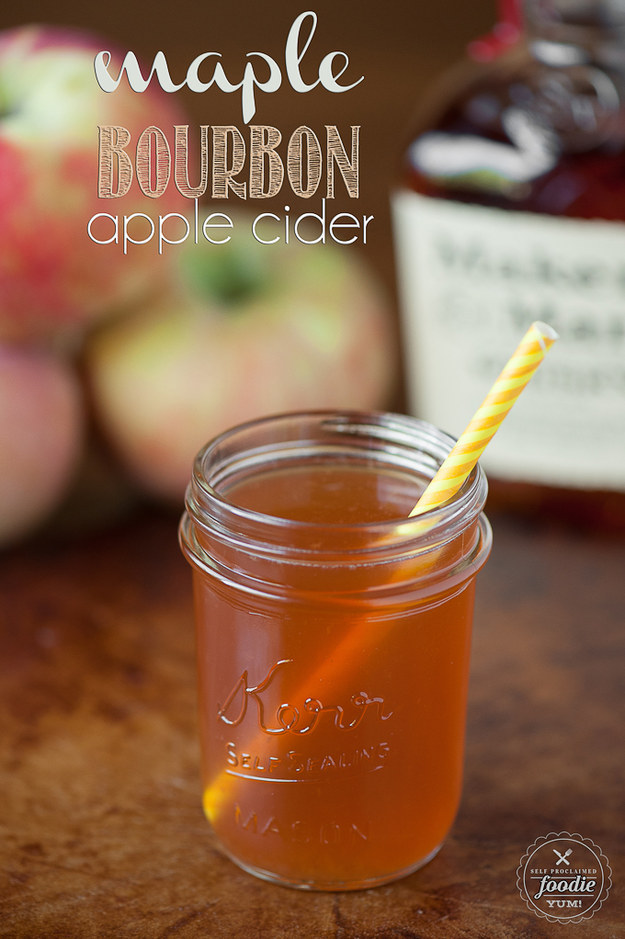 Maple bourbon apple cider
