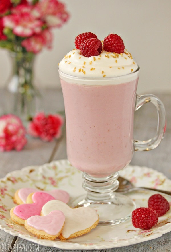 Raspberry hot chocolate