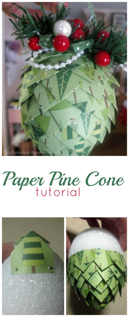 Wrapping paper pine cone