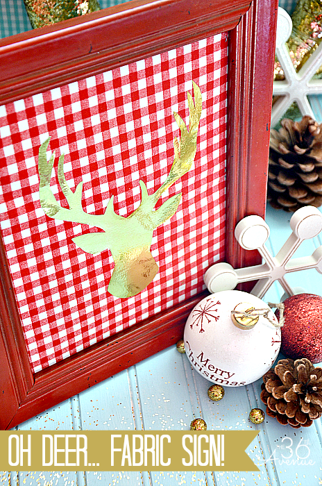 Diy oh deer christmas sign