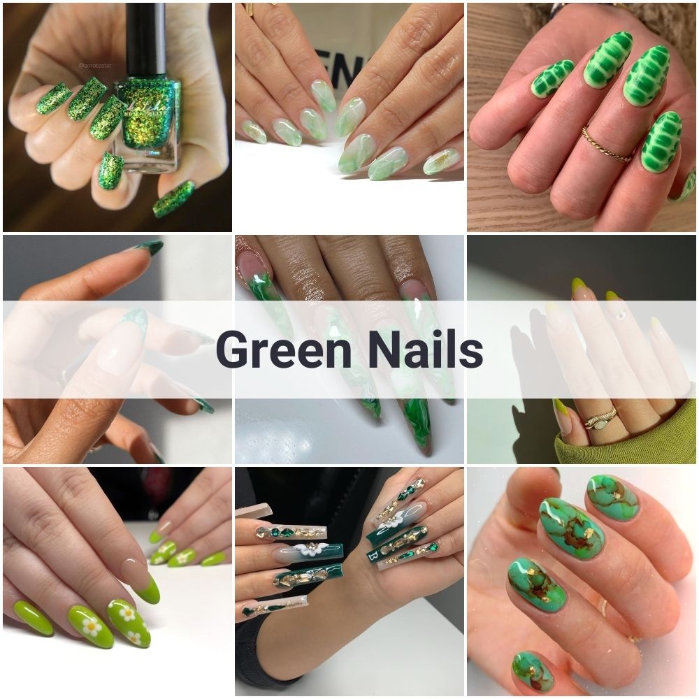 25 Green Nails or How to Be Different with Green Nail Designs in 2023