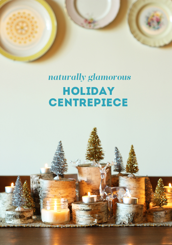 Sparkling Birch Centerpiece - Christmas Art Projects