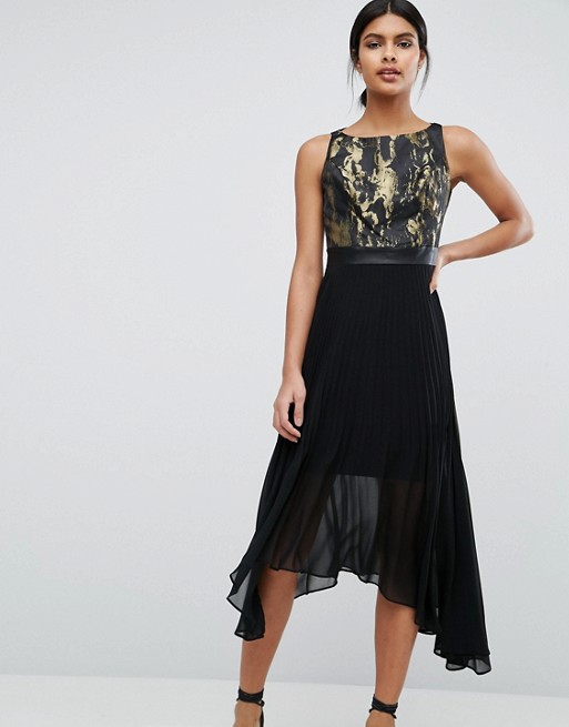 Jacquard black dress asos