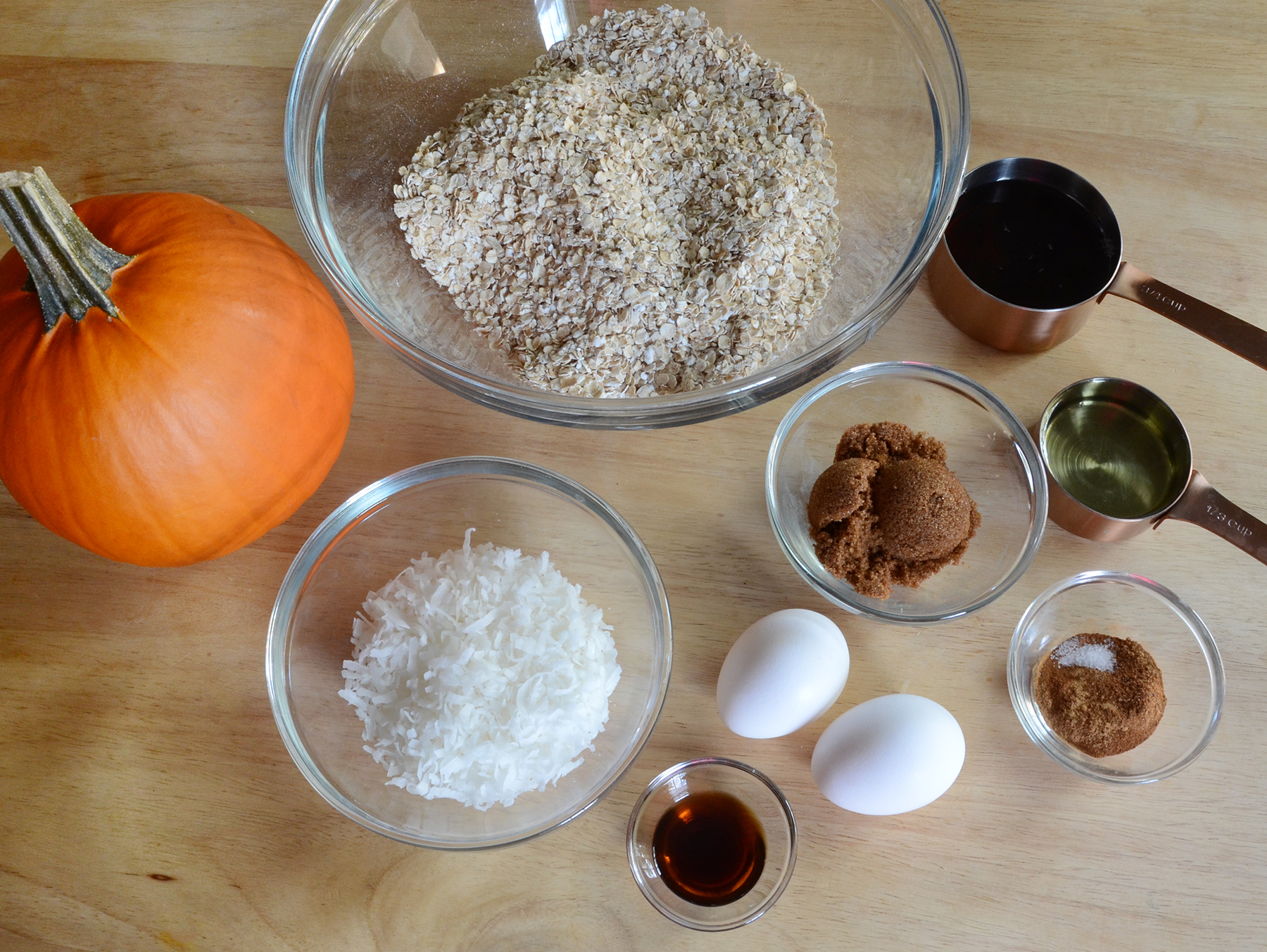 Pumpkin granola recipe ingredients