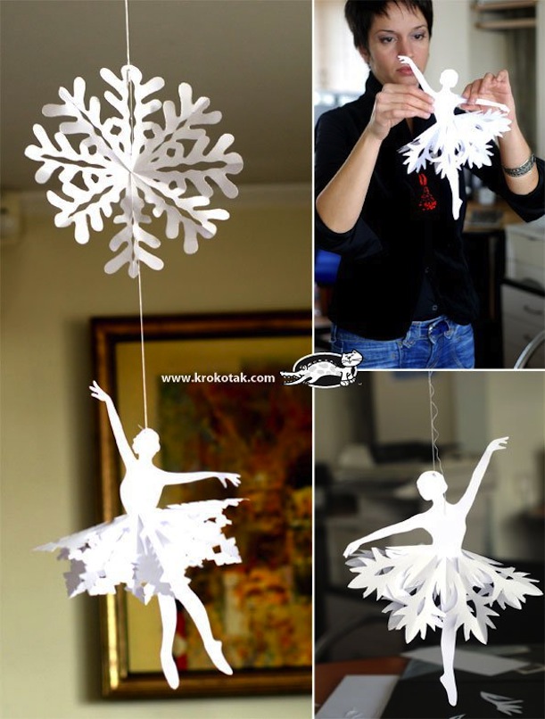 Ballerina snowflakes
