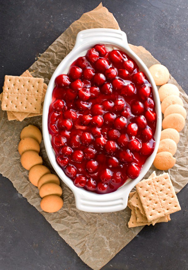 Cherry Cheesecake Dip - Best Thanksgiving Desserts