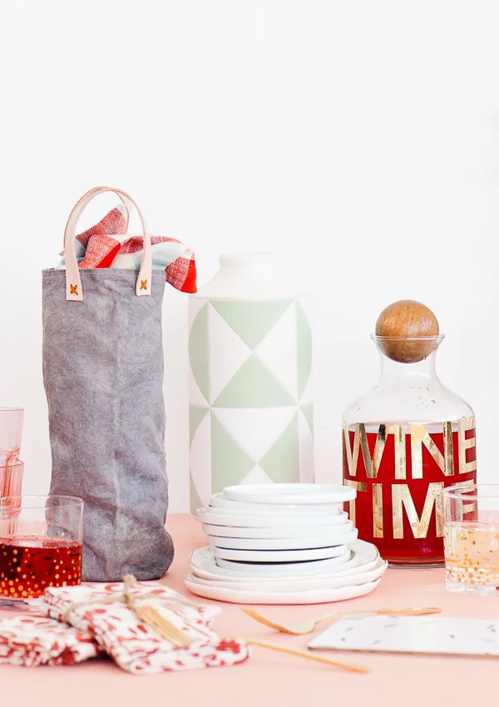 Diy canvas wine bag things you can get your dad for christmas