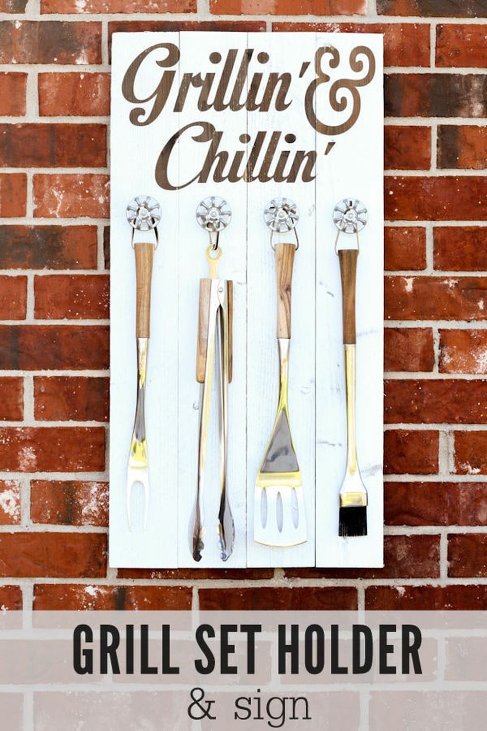 Diy grill set holder cool christmas gifts for dad