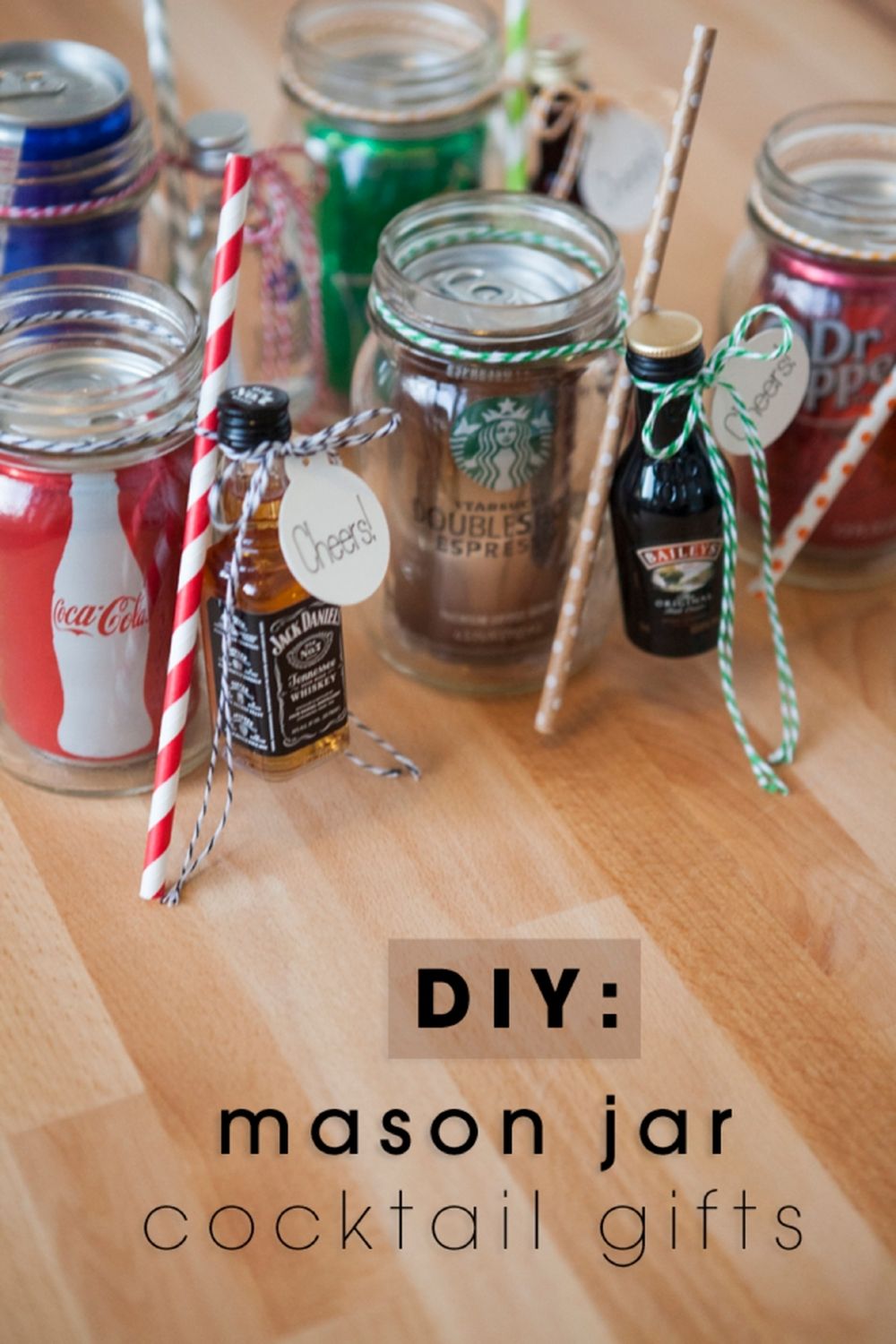 Diy mason jar cocktail gifts what to get your dad for christmas