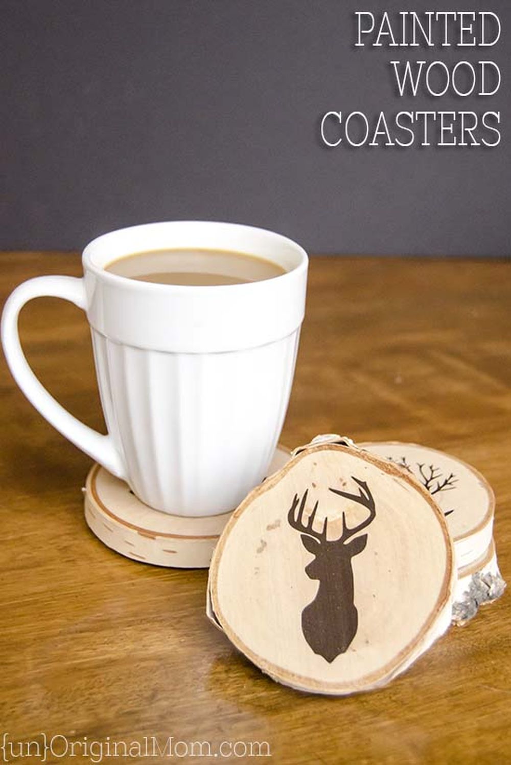 Diy painted wood coasters best christmas gift for dad