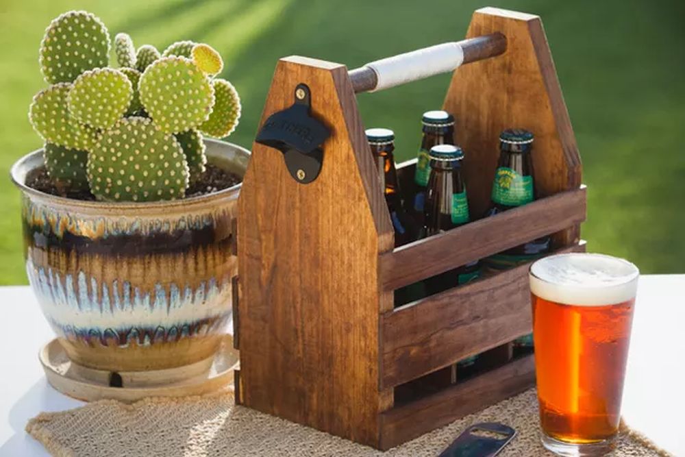 Diy wood beer caddy best christmas gifts for dad