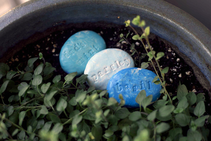 Diy clay garden stones