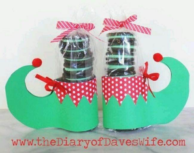Elf Feet Oreo Towers - Inexpensive Gifts for Coworkers