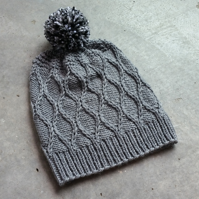 Hourglass winter hat