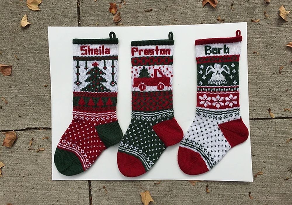 Monogrammed christmas stockings