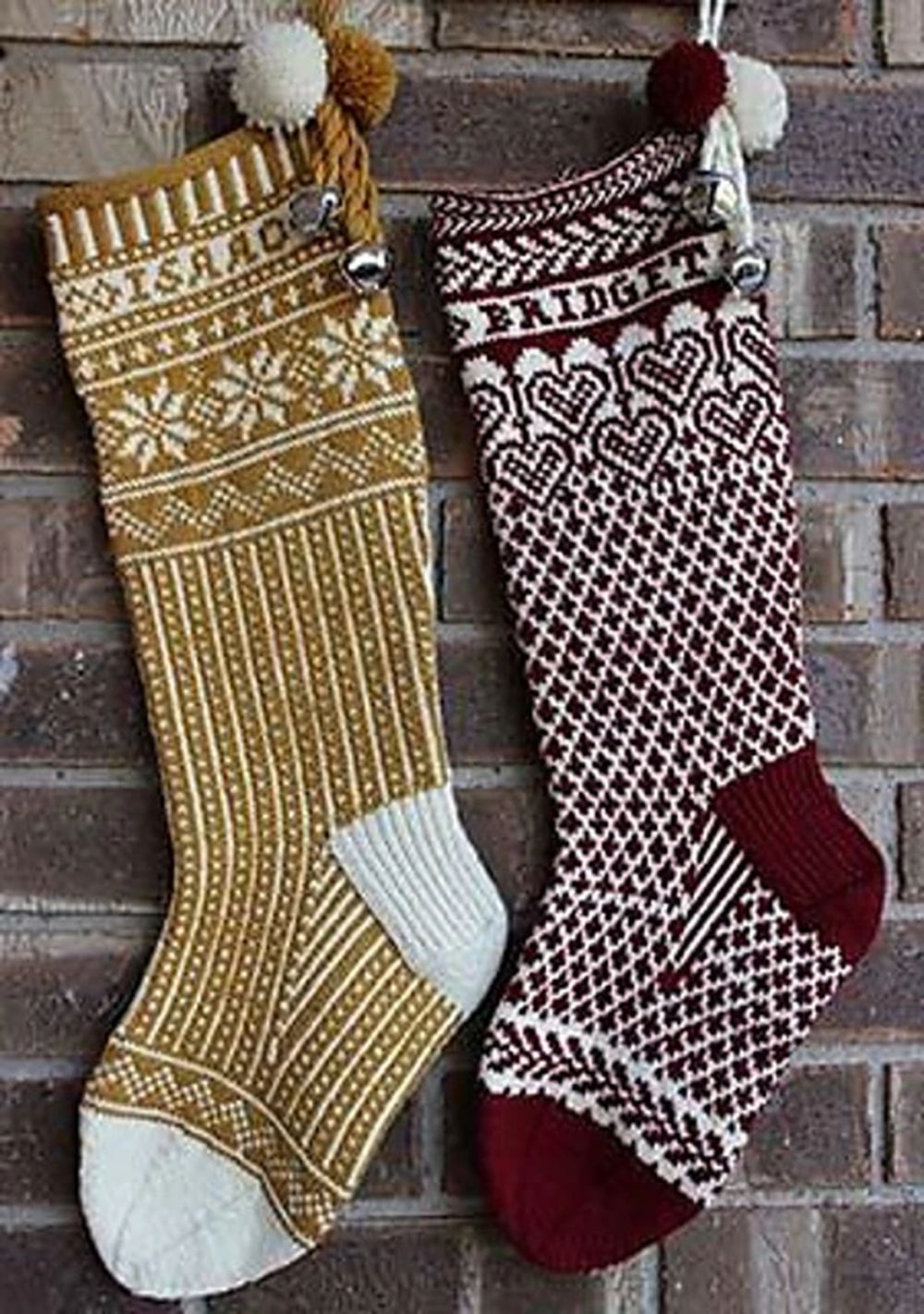 Personalized christmas stockings up north