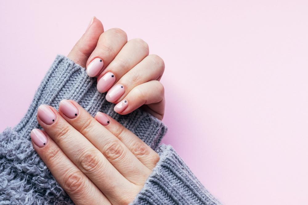 Pink nude nails nail art ideas