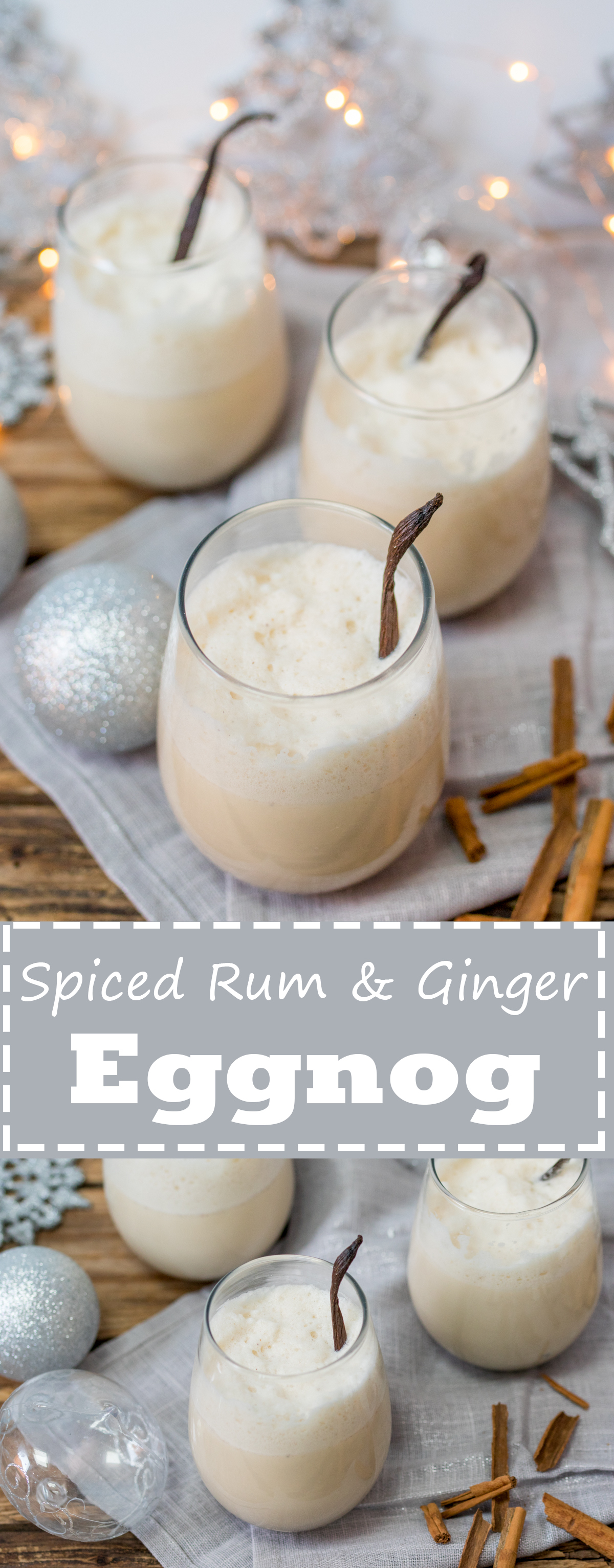 Spiced rum and ginger eggnog pinterest