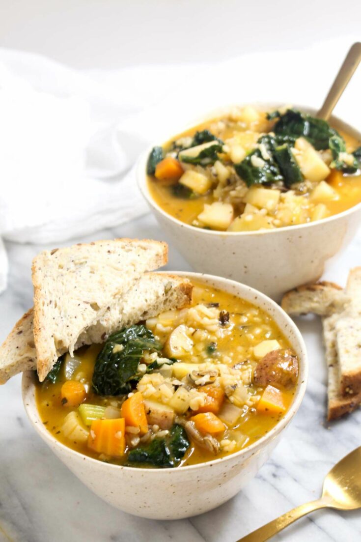 Winter vegetable soup for cold season