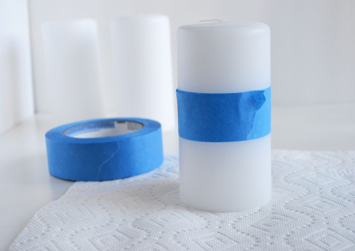 Wintry salt candles tape