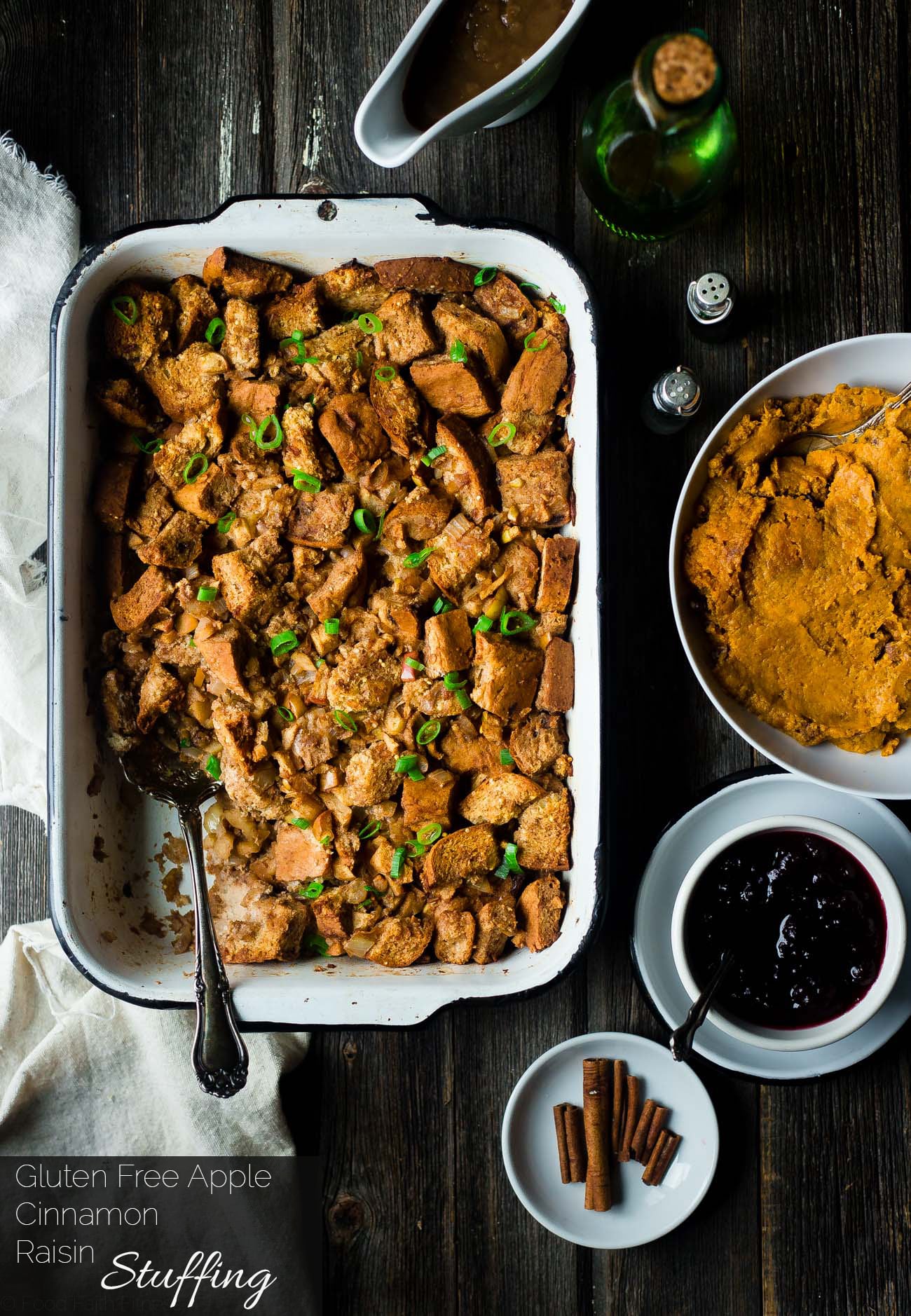 Apple Raisin Stuffing - Thanksgiving Side Dishes
