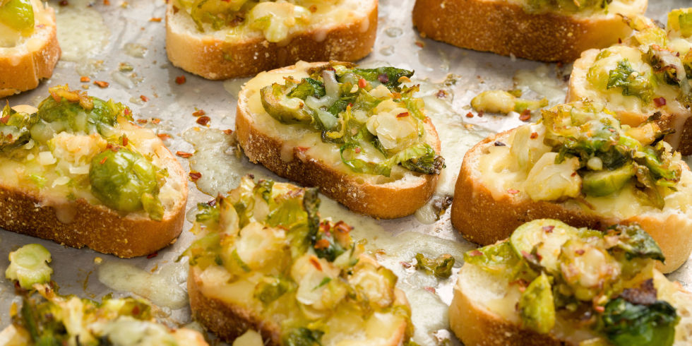 Cheesy Brussels Sprouts - Healthy Thanksgiving Appetizers