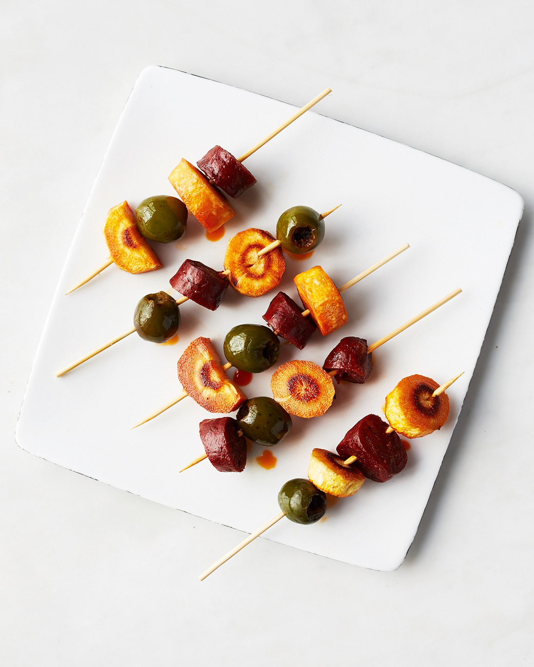 Chorizo, Parsnip & Olive Bites - Make Ahead Thanksgiving Appetizers