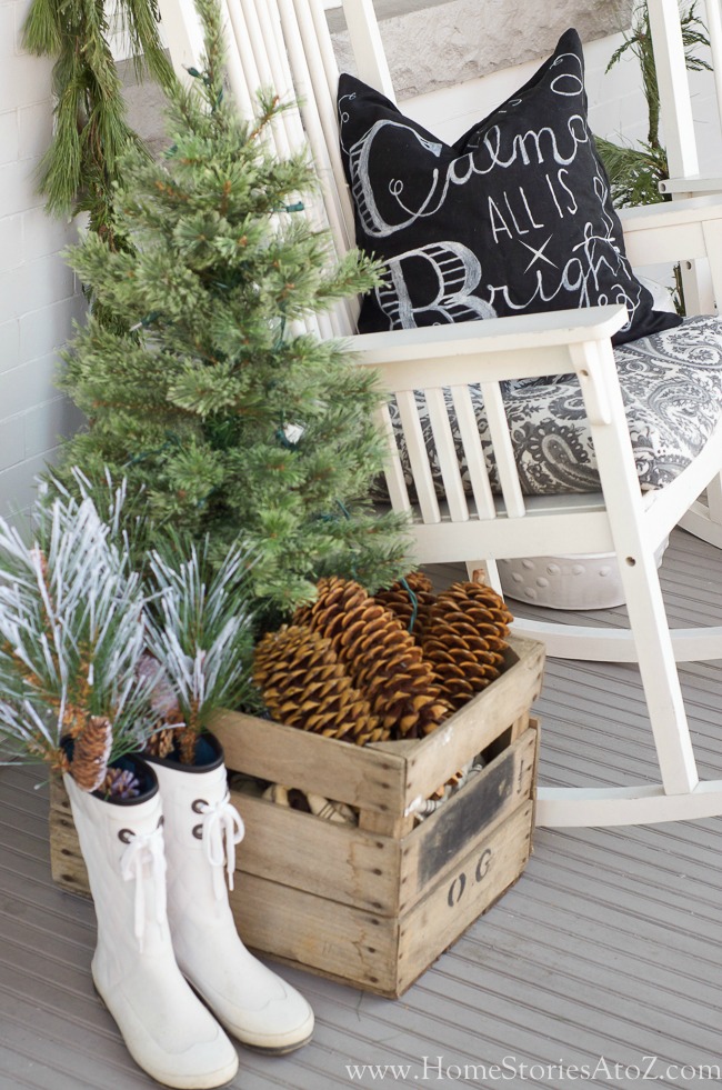 Christmas porch diy