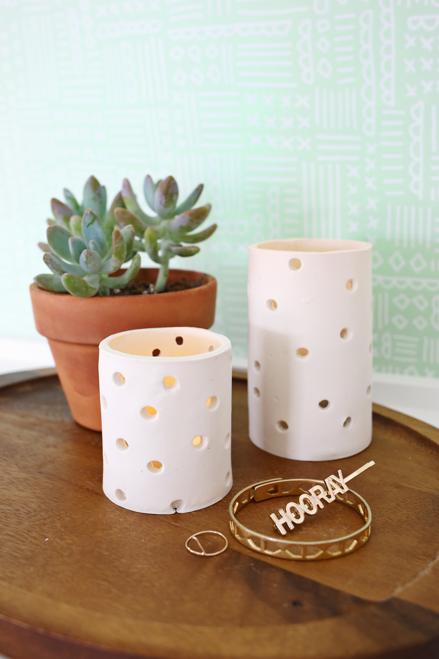 Clay votive diy