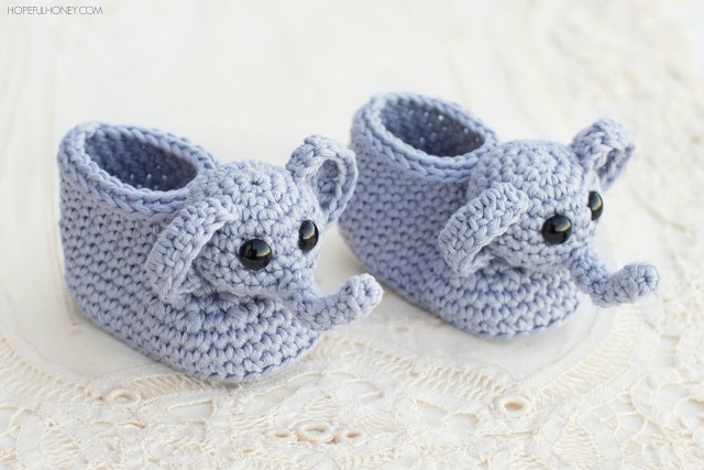 Elephant booties pregnancy gift