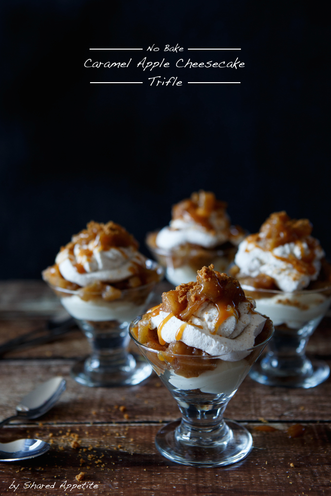 Caramel Apple Cheesecake Trifle - Easy Thanksgiving Dessert