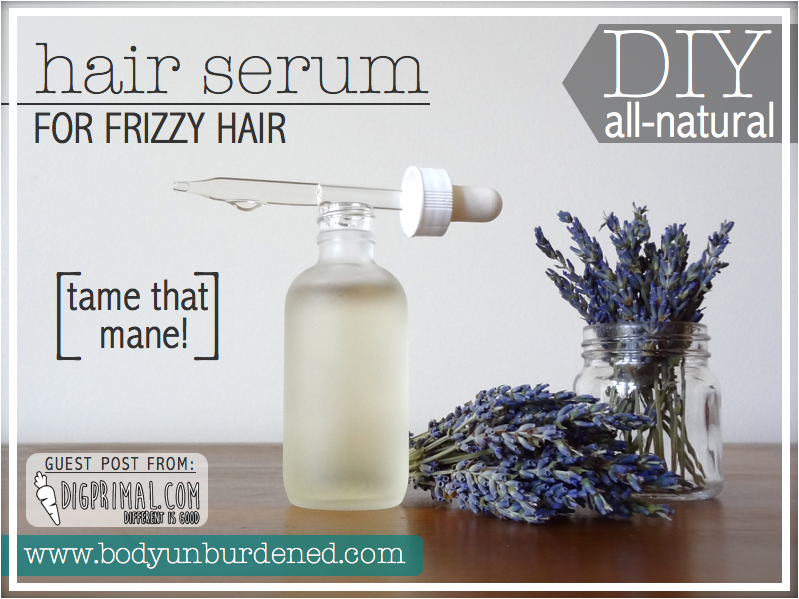 All natural hair straightening serum