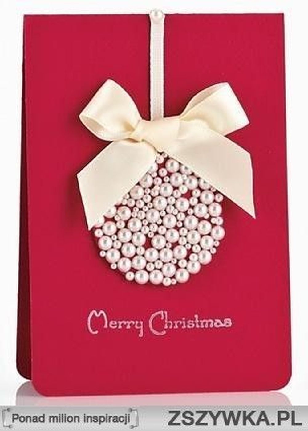 An ornament made from rhinestones make your own christmas cards