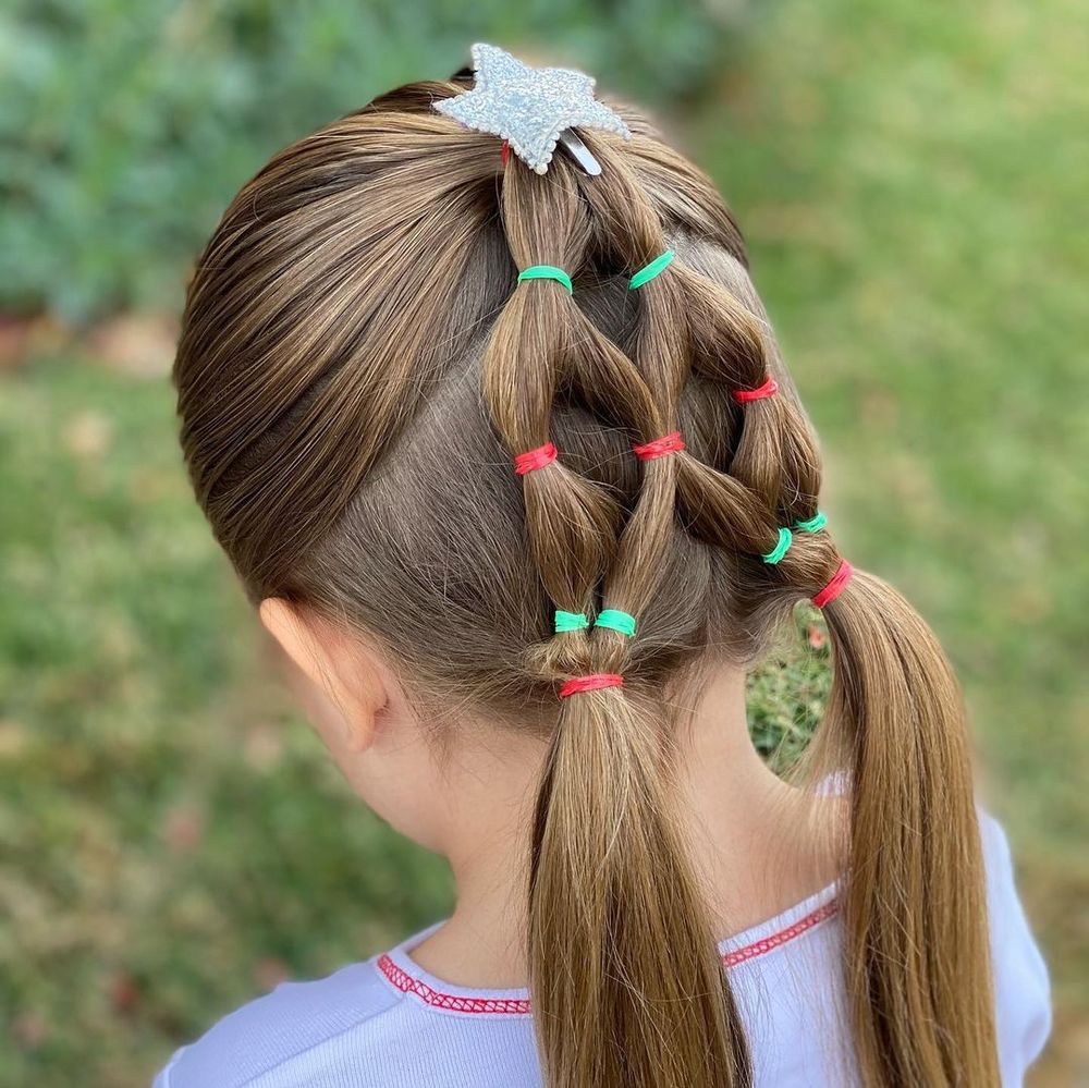 Christmas hairstyles for kids christmas tree star topper