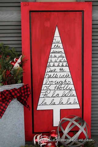 Sharpie Porch Christmas Tree
