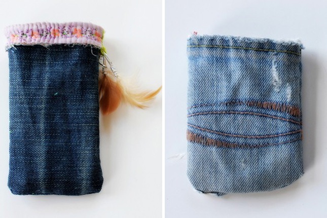 Diy denim phone case