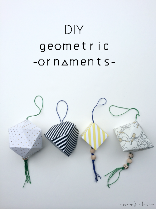 Diy geometric ornaments