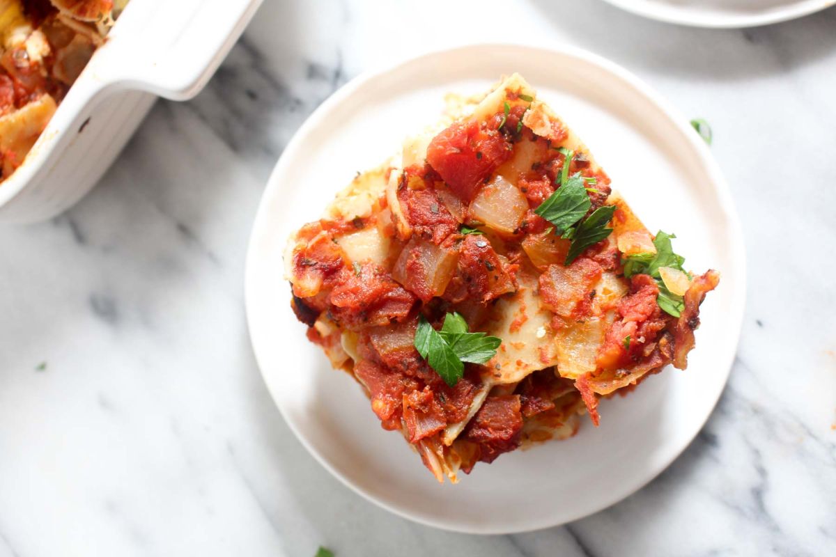 Delicious healthy homemade lasagna