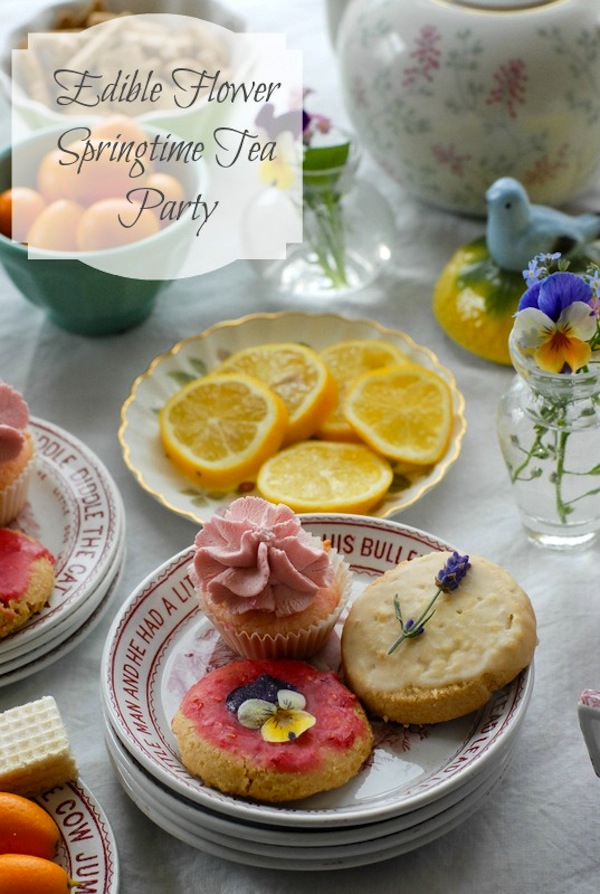 Edible flower lavender sugar cookies