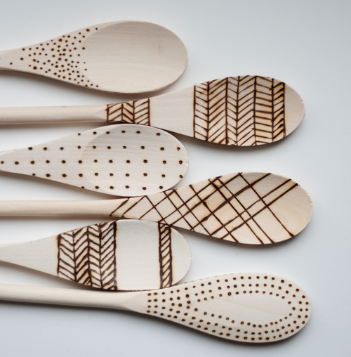 Etched Wooden Spoons - What to Get Mom for Christmas