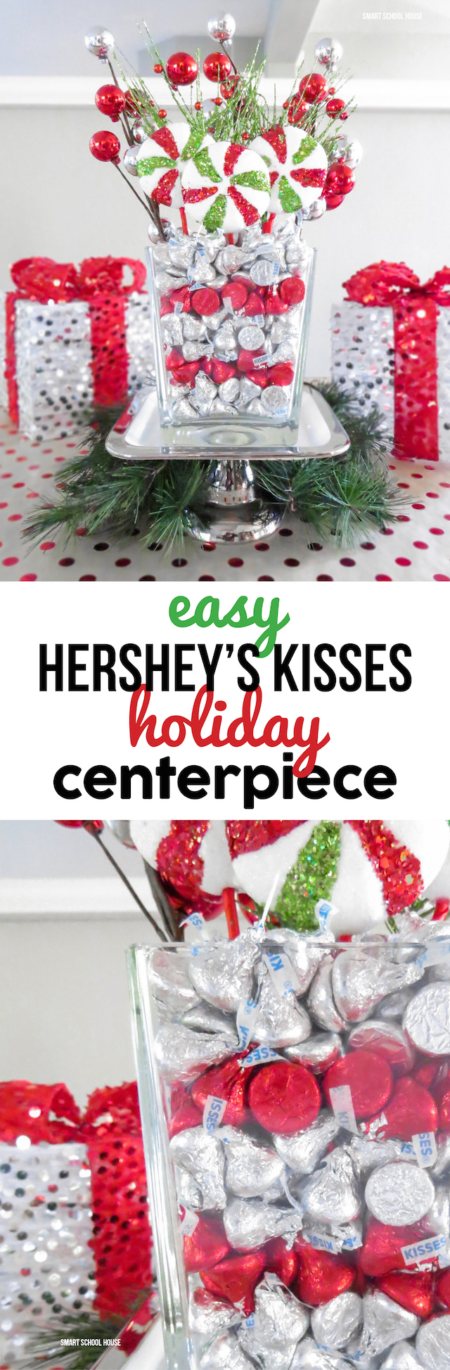 Hersheys kisses holiday centerpiece