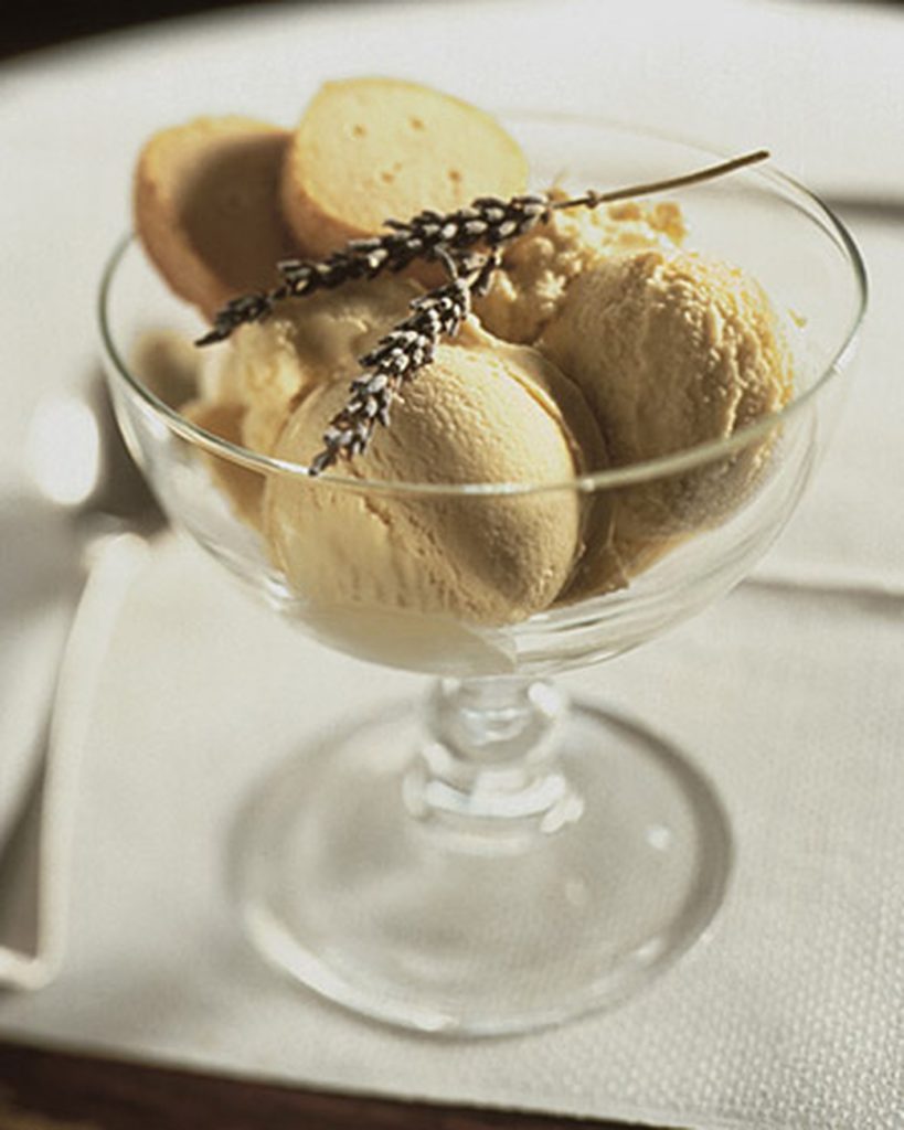 Honey lavender ice cream