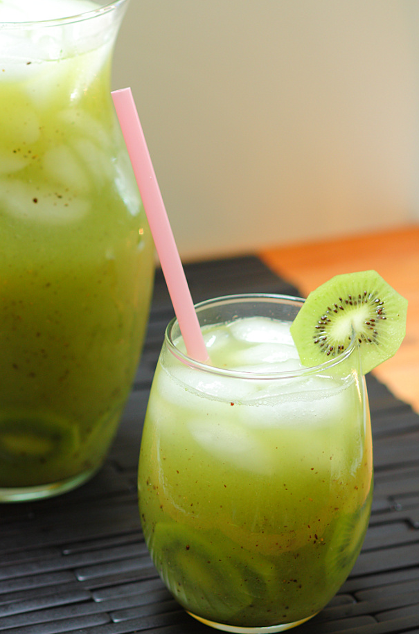 Kiwi and cucumber agua fresca