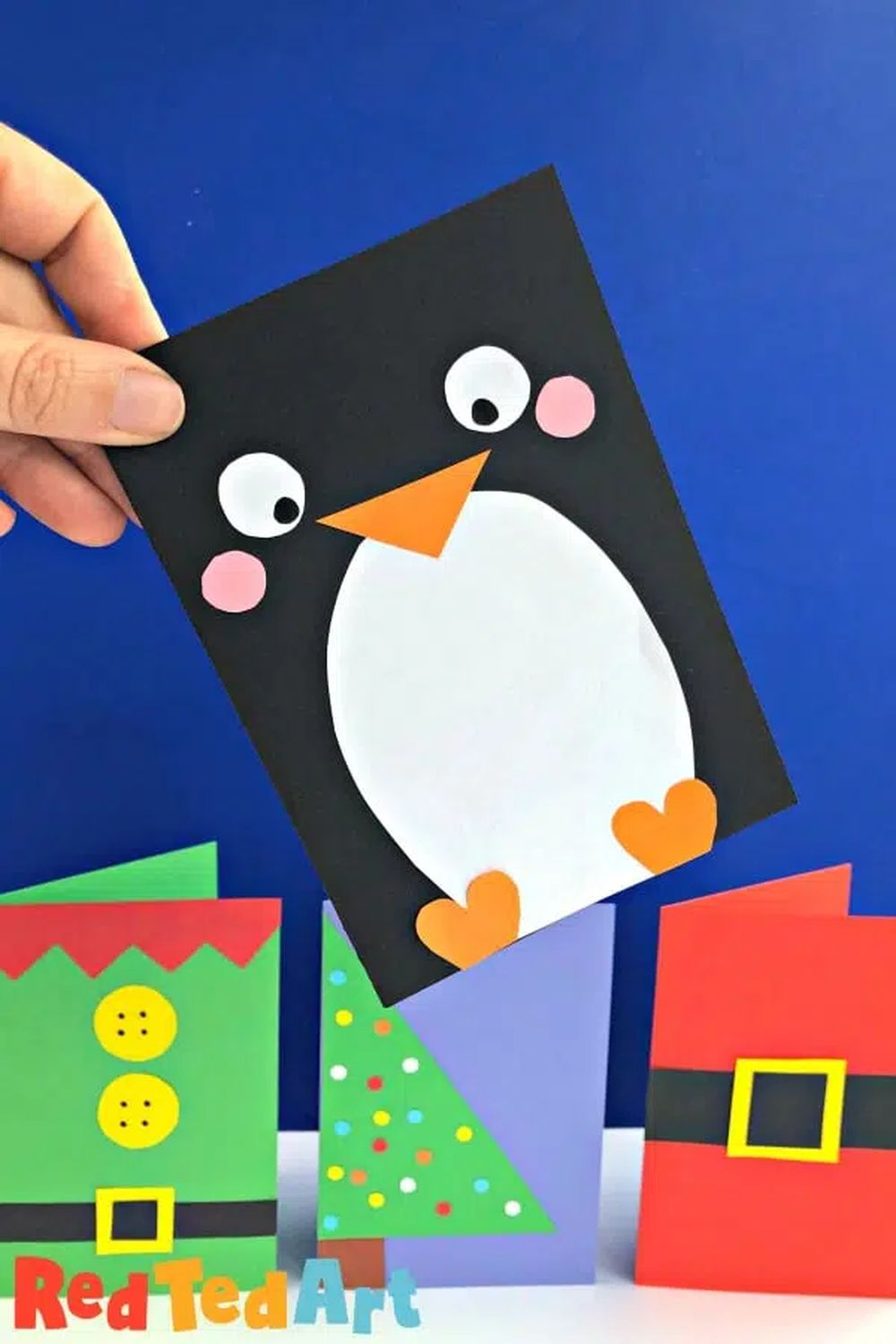 Penguin christmas card ideas 