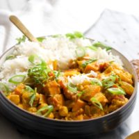 Recipe sweet potato and chickpea curry