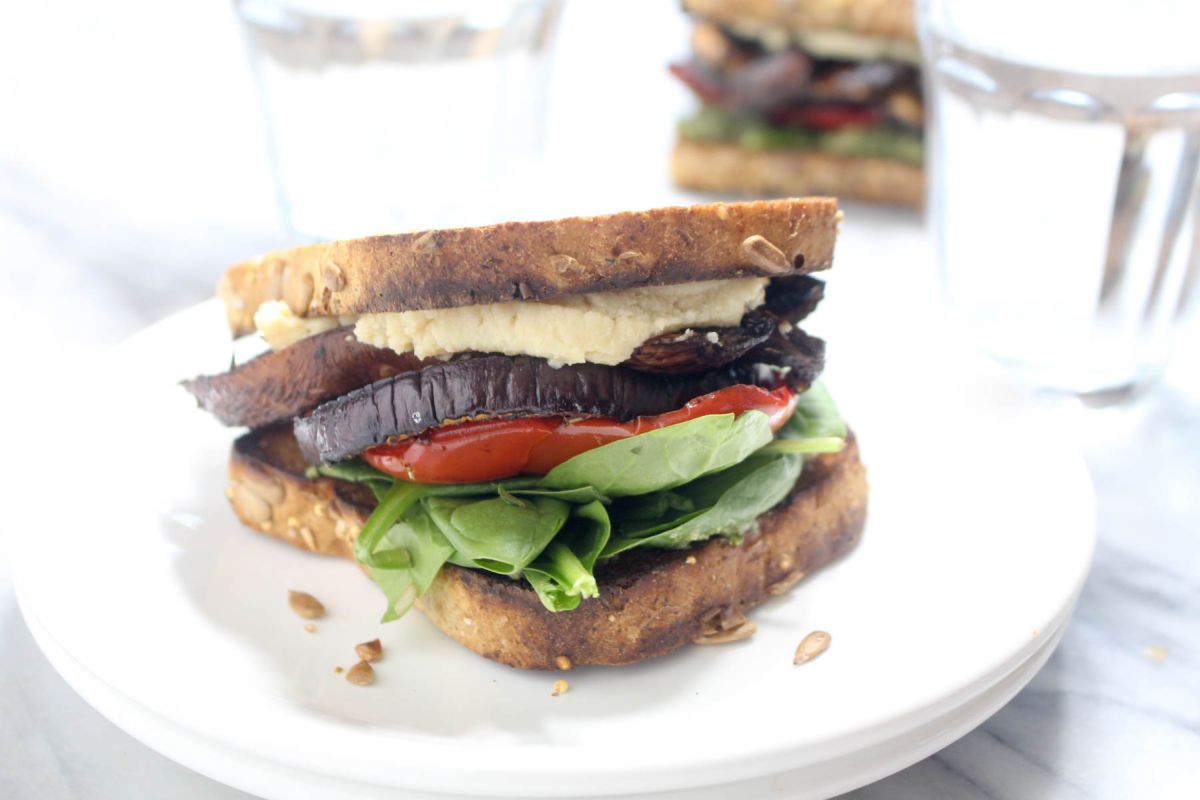 Roasted vegetable sandwich with pesto recipe