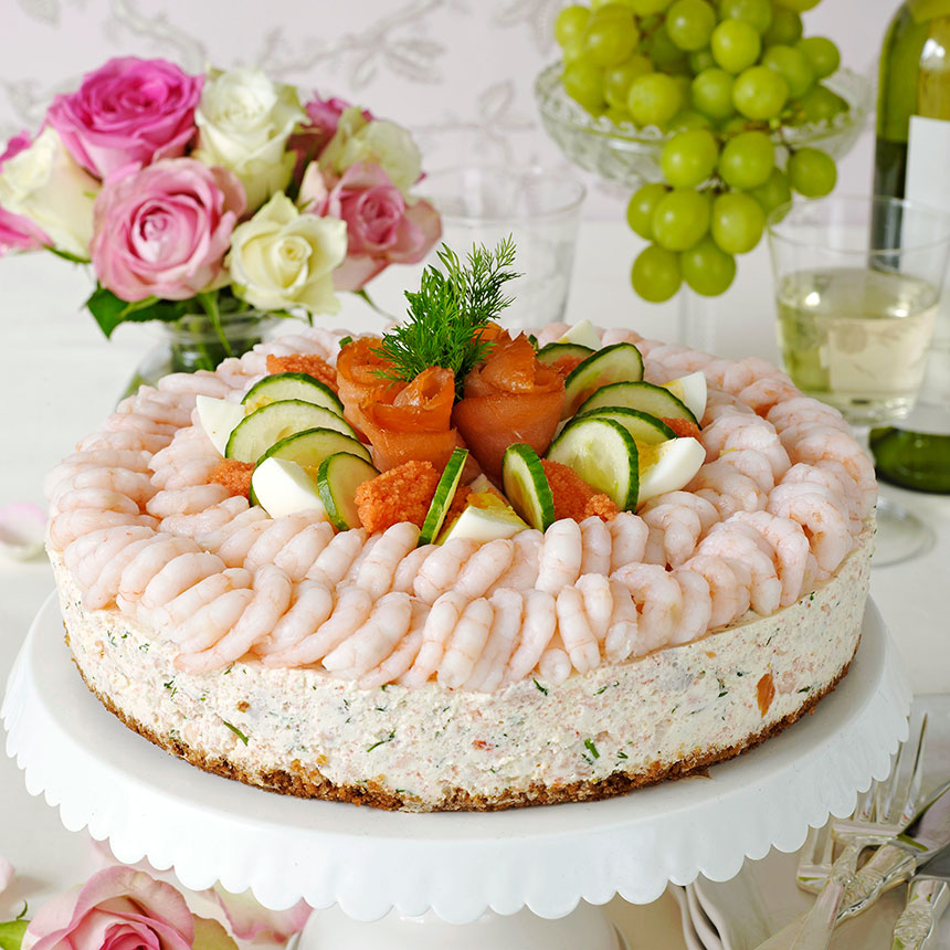 Shrimp sandwich cake